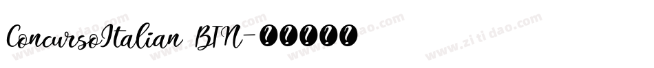 ConcursoItalian BTN字体转换